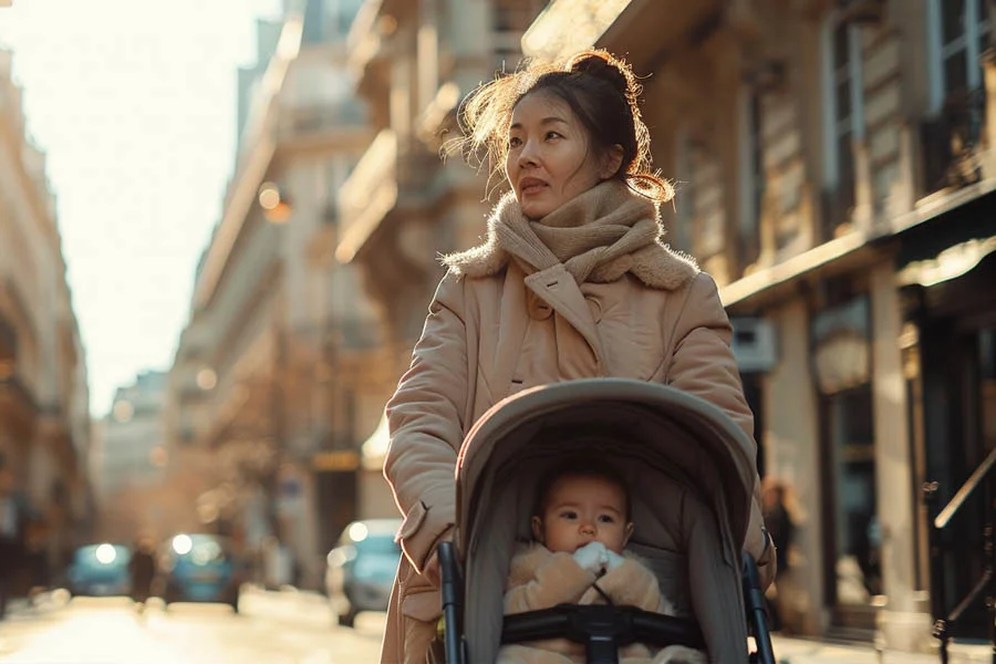 city stroller with high seat